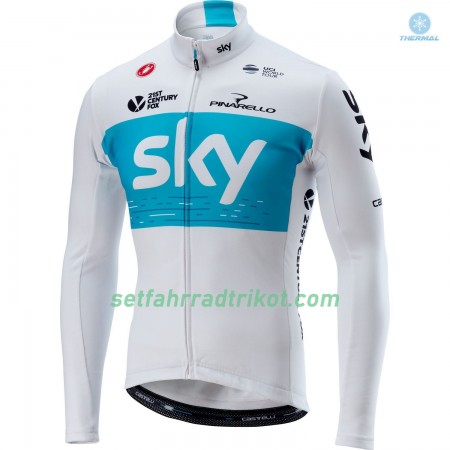 Radtrikot 2018 Team Sky Winter Thermal Fleece N001